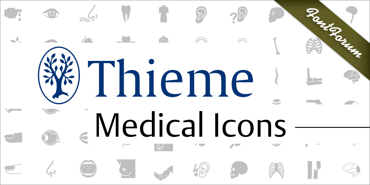 Beispiel einer Medical Icons-Schriftart #1